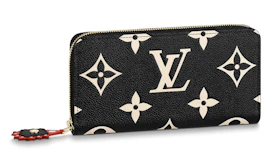 Louis Vuitton Crafty Zippy Wallet (12 Card Slot) Black