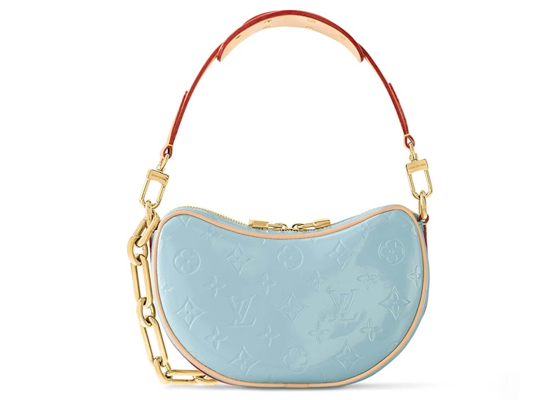 Louis Vuitton Croissant PM Sky in Monogram Vernis Leather with Goldtone US