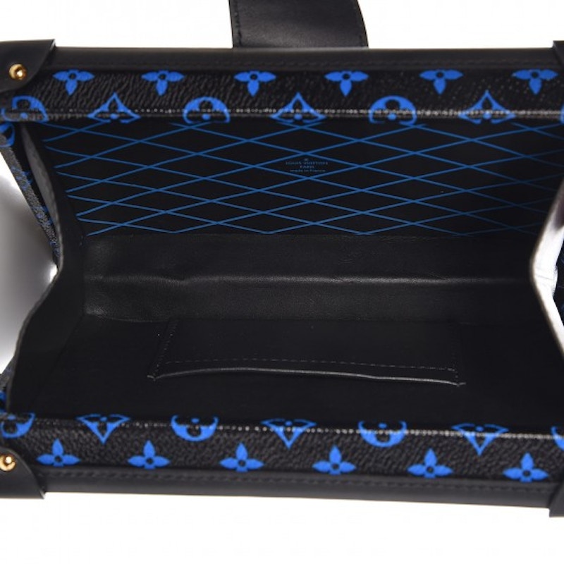 Louis Vuitton Petite Malle Monogram Blue/Black in Toile Canvas/Leather