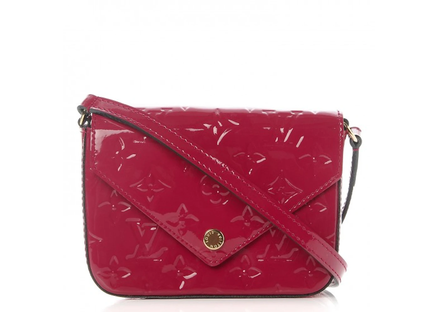 Louis Vuitton Crossbody Sac Lucie Monogram Vernis Mini Rose Indien in  Patent Leather with Brass - US