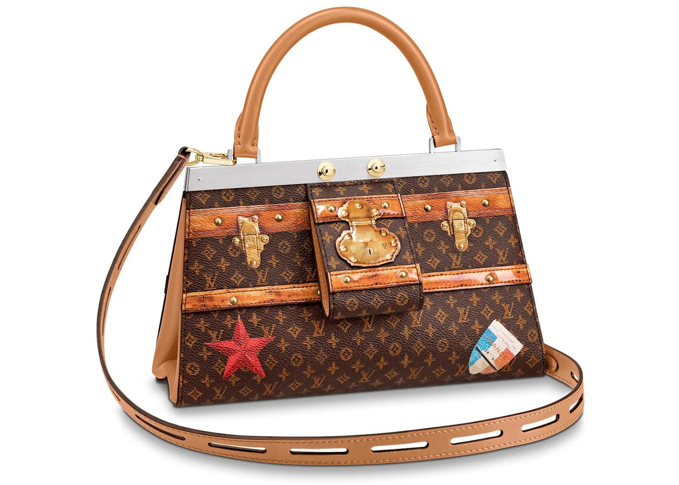 Louis Vuitton Crown Frame Monogram Time Trunk Brown in Coated Canvas with  Gold-tone - US