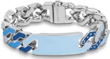 Louis Vuitton Split Bracelet Cobalt/Navy Blue in Monogram Coated