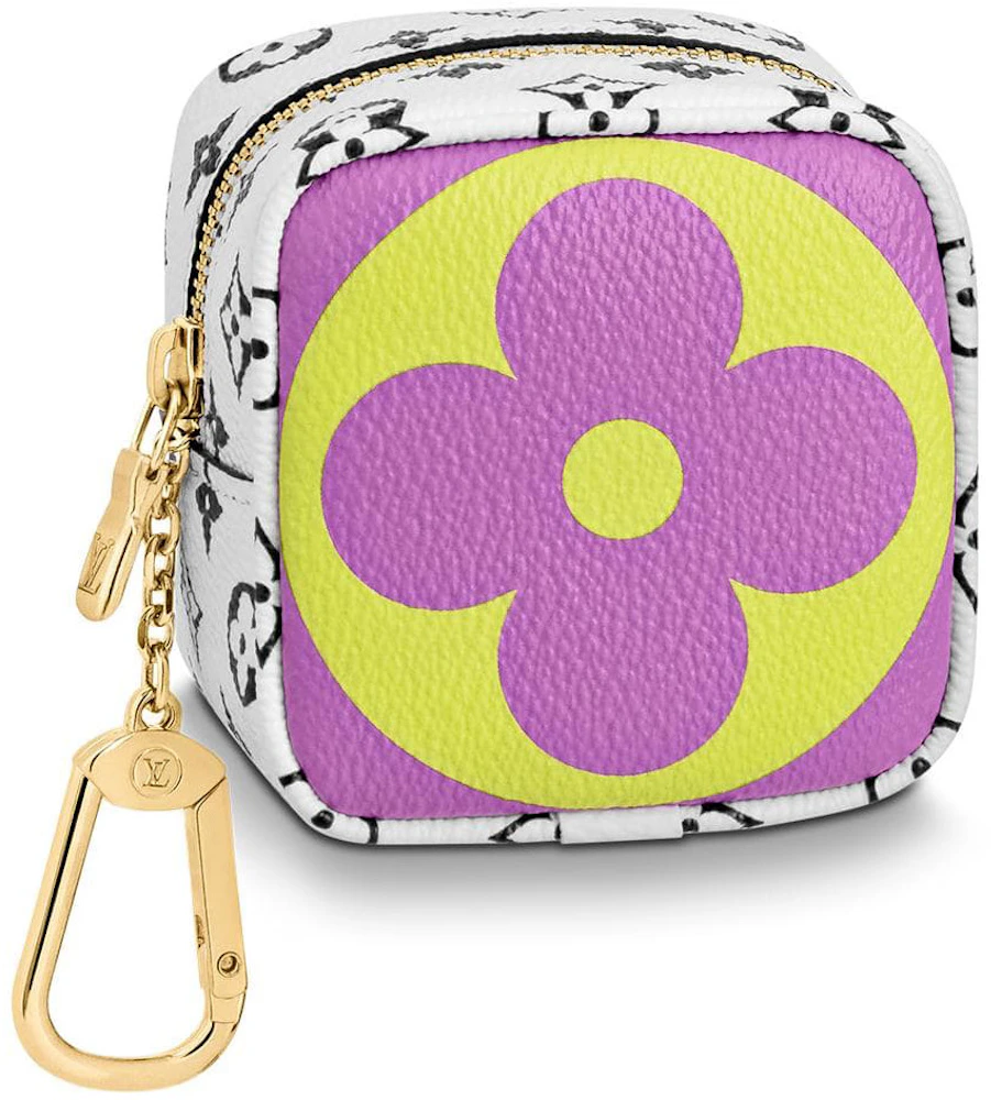 Louis Vuitton Cube Coin Purse Monogram Giant Pink/Lilac in Coated
