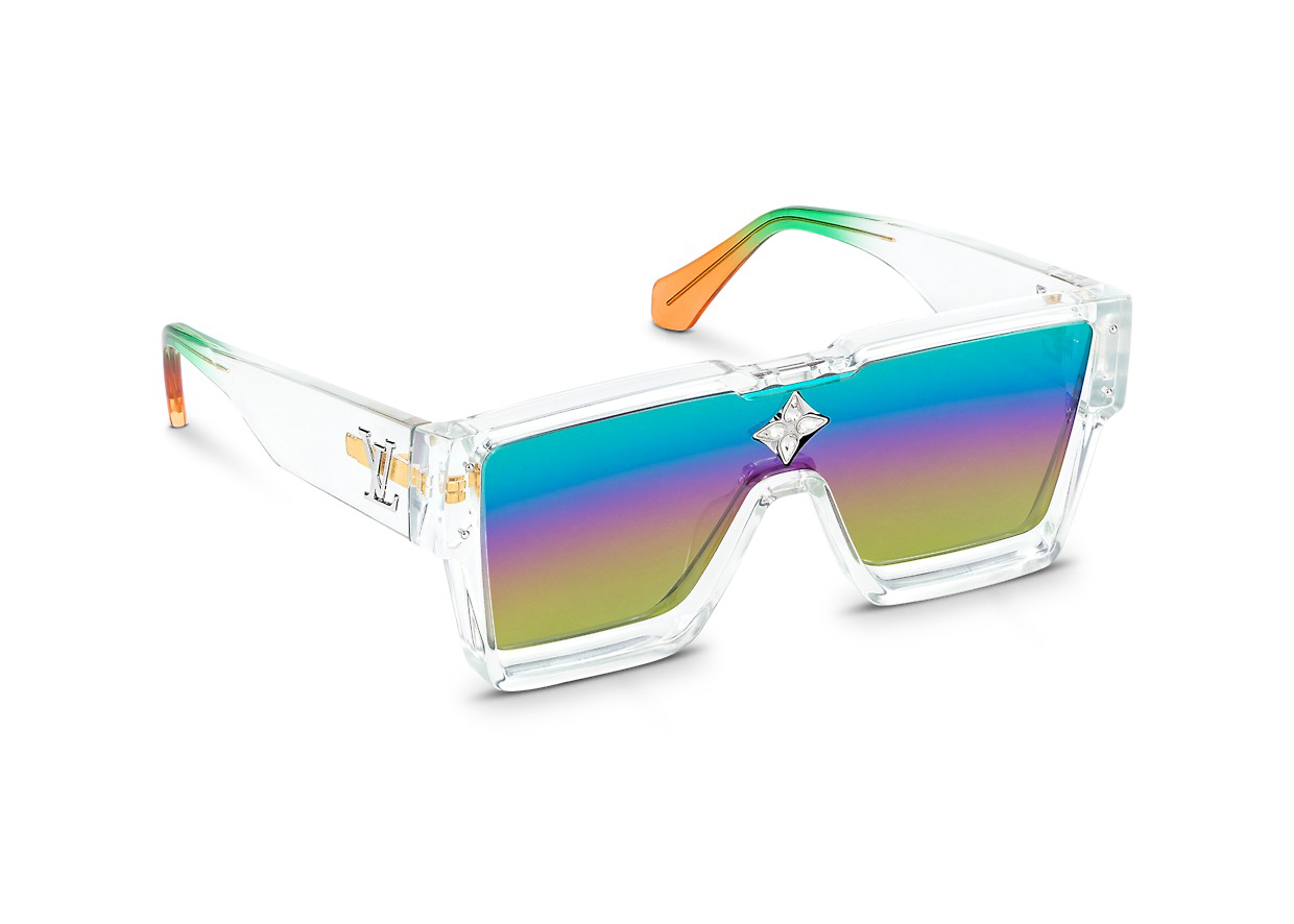Louis Vuitton Cyclone Sunglasses Clear Multicolor Gradient (Z1832E
