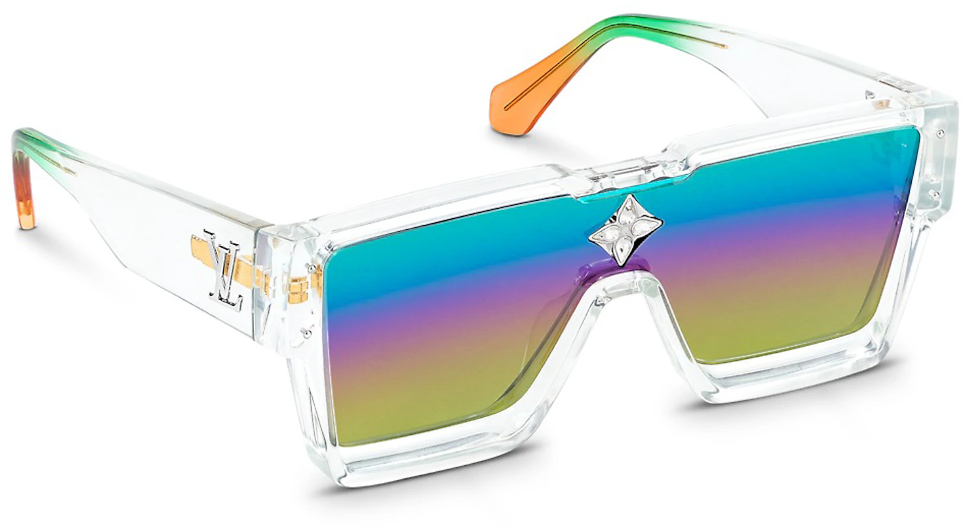 Louis Vuitton Cyclone Sunglasses Clear Rainbow Gradient Tinted for