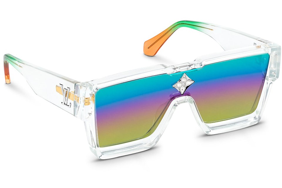 Louis Vuitton Cyclone Sunglasses Clear Multicolor Gradient (Z1832E)