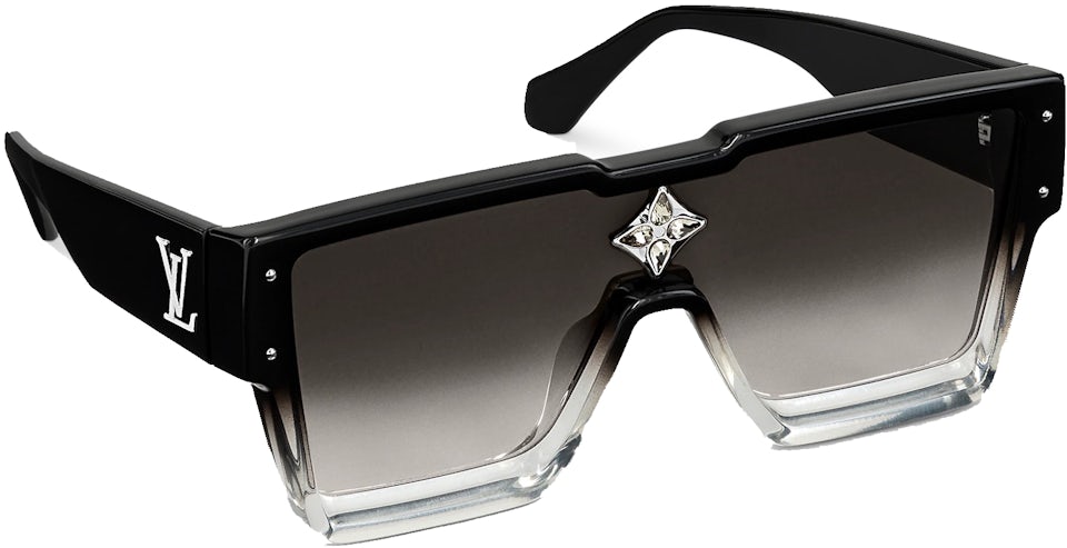 Louis Vuitton Cyclone Sunglasses Black Acetate & Metal. Size E