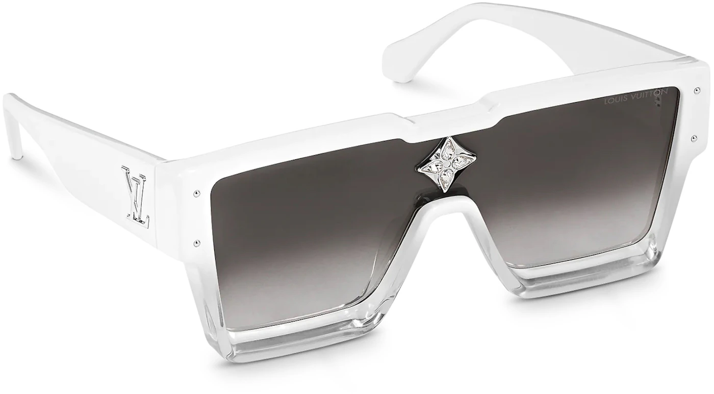 Louis Vuitton Cyclone Sunglasses White (Z1737W/E) in Acetate with