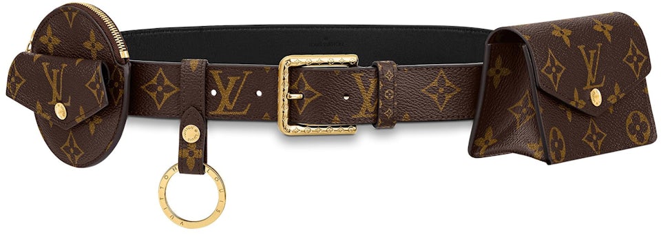 Louis Vuitton Monogram Canvas Men's Belt Strap Brown