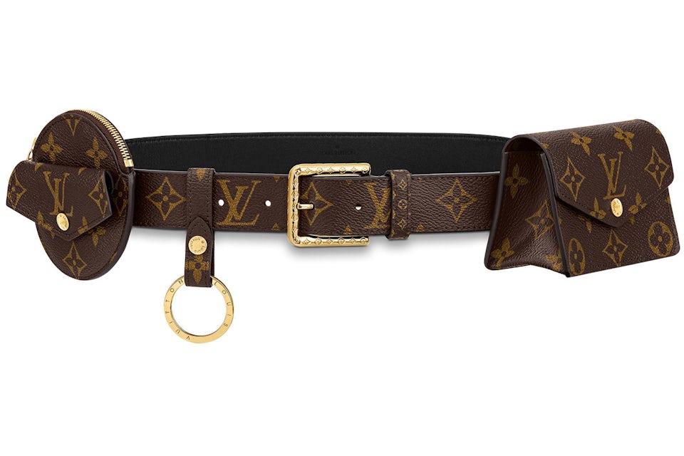 Louis Vuitton Daily Multi Pocket Belt Monogram 30MM Brown in Coated  Canvas/Calf Leather with Gold-tone - GB