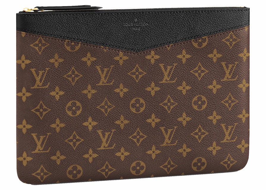 Louis Vuitton Daily Pouch Monogram Canvas Noir in Coated Canvas with  Gold-tone - GB