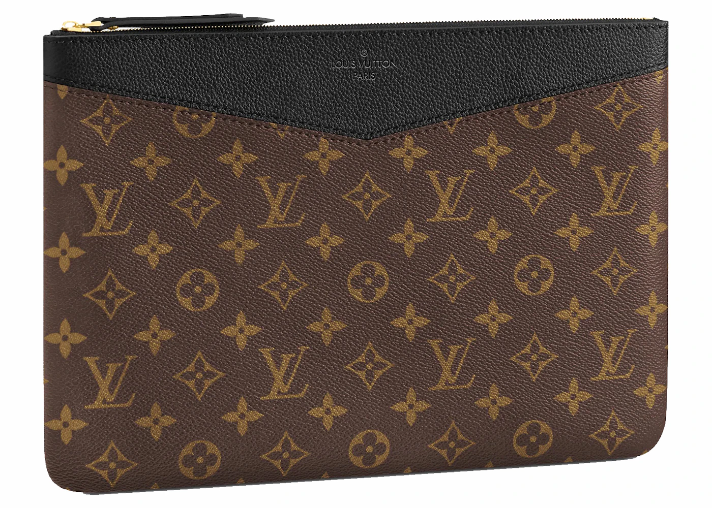 Louis Vuitton Daily Pouch Monogram Canvas Noir in Coated Canvas with  Gold-tone - GB
