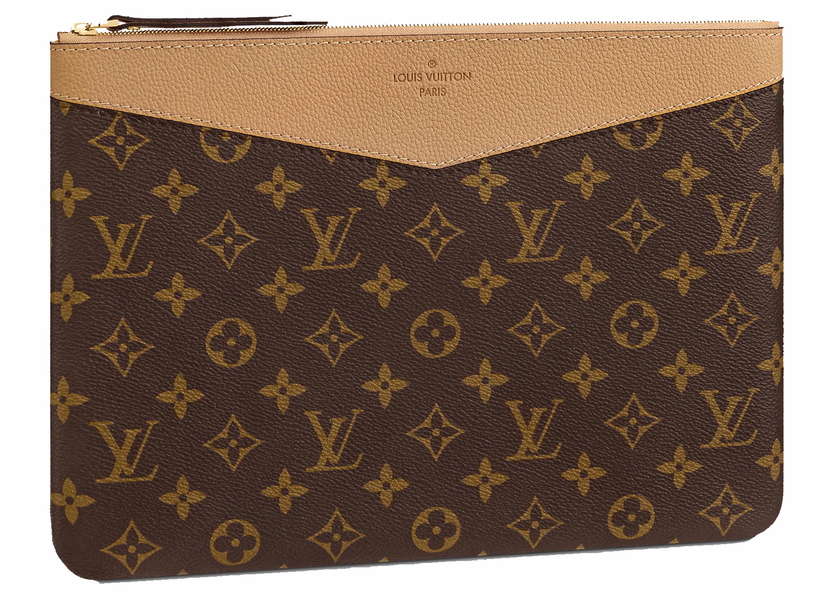 Louis Vuitton Daily Pouch Monogram Canvas Sesame in Coated Canvas