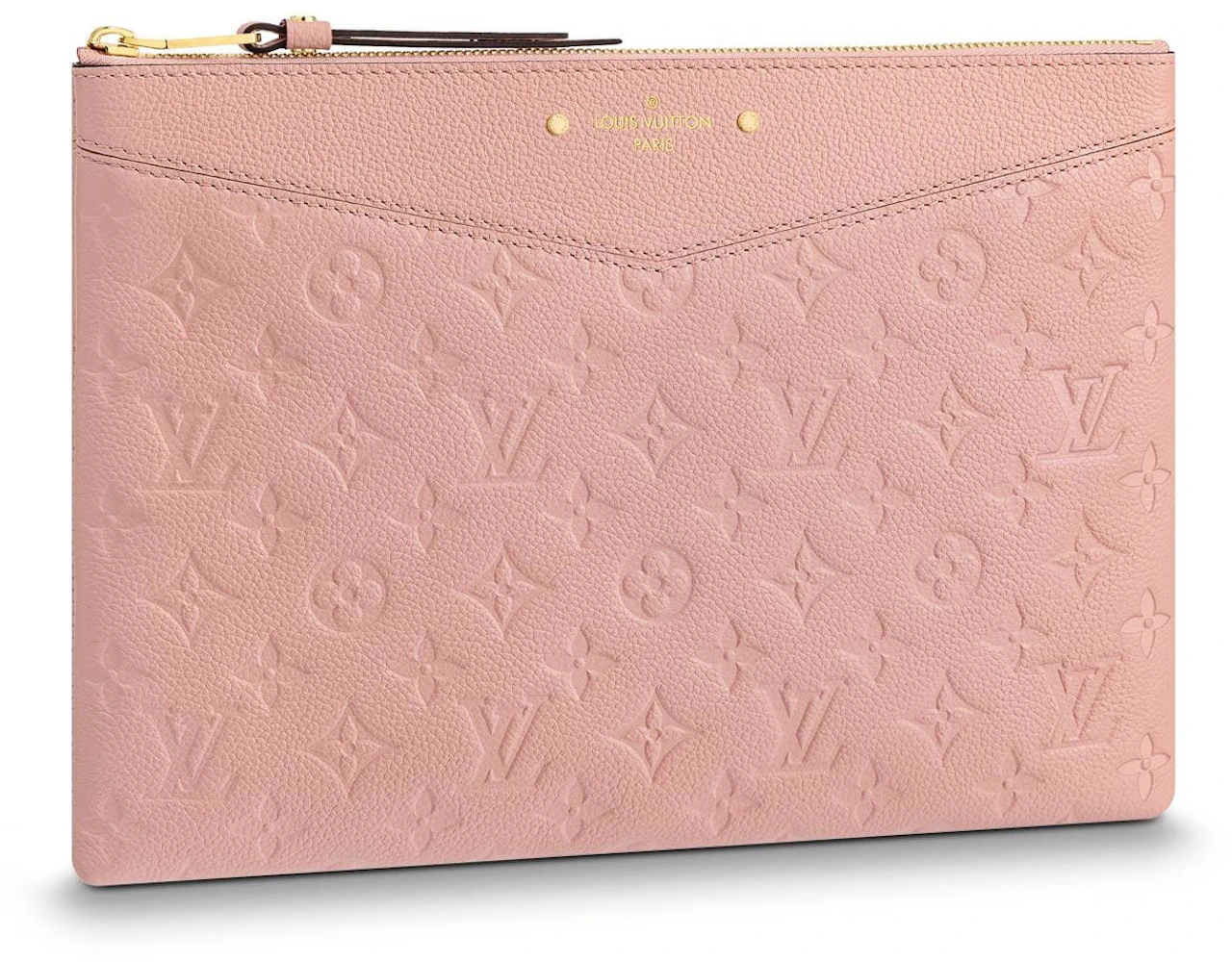 Louis Vuitton Daily Pouch Monogram Empreinte Rose Poudre in Leather with  Gold-tone - US