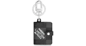 Louis Vuitton Damier Archives Notebook Bag and Charm Key Holder Graphite