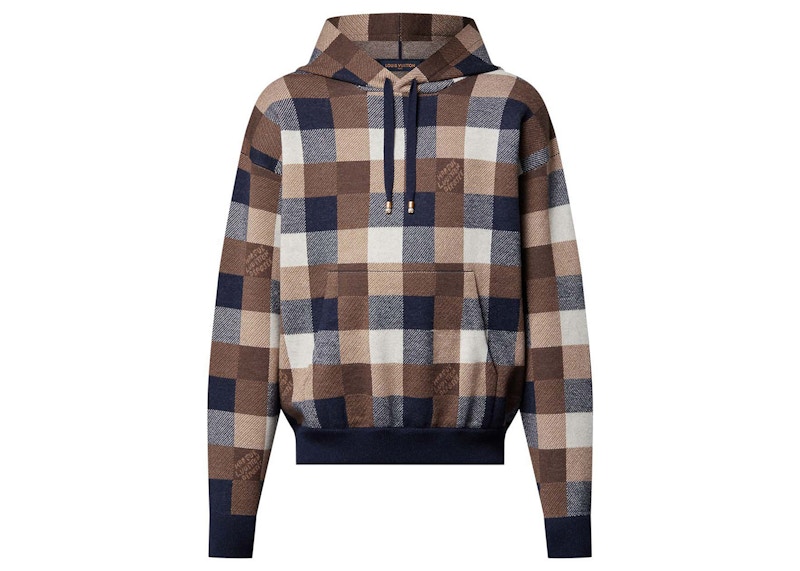 Louis Vuitton Damier Cashmere and Wool-Blend Hoodie