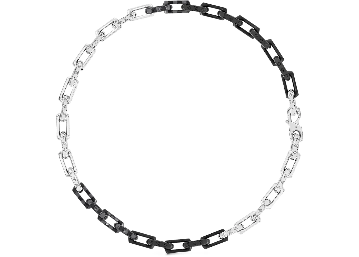 silver louis vuitton necklace