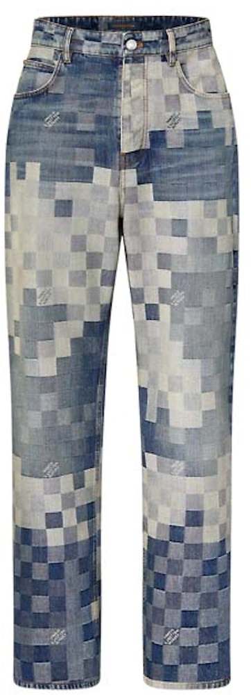 Louis Vuitton Damier Damoflage Denim Skate Pants Indigo Men's - SS24 - US