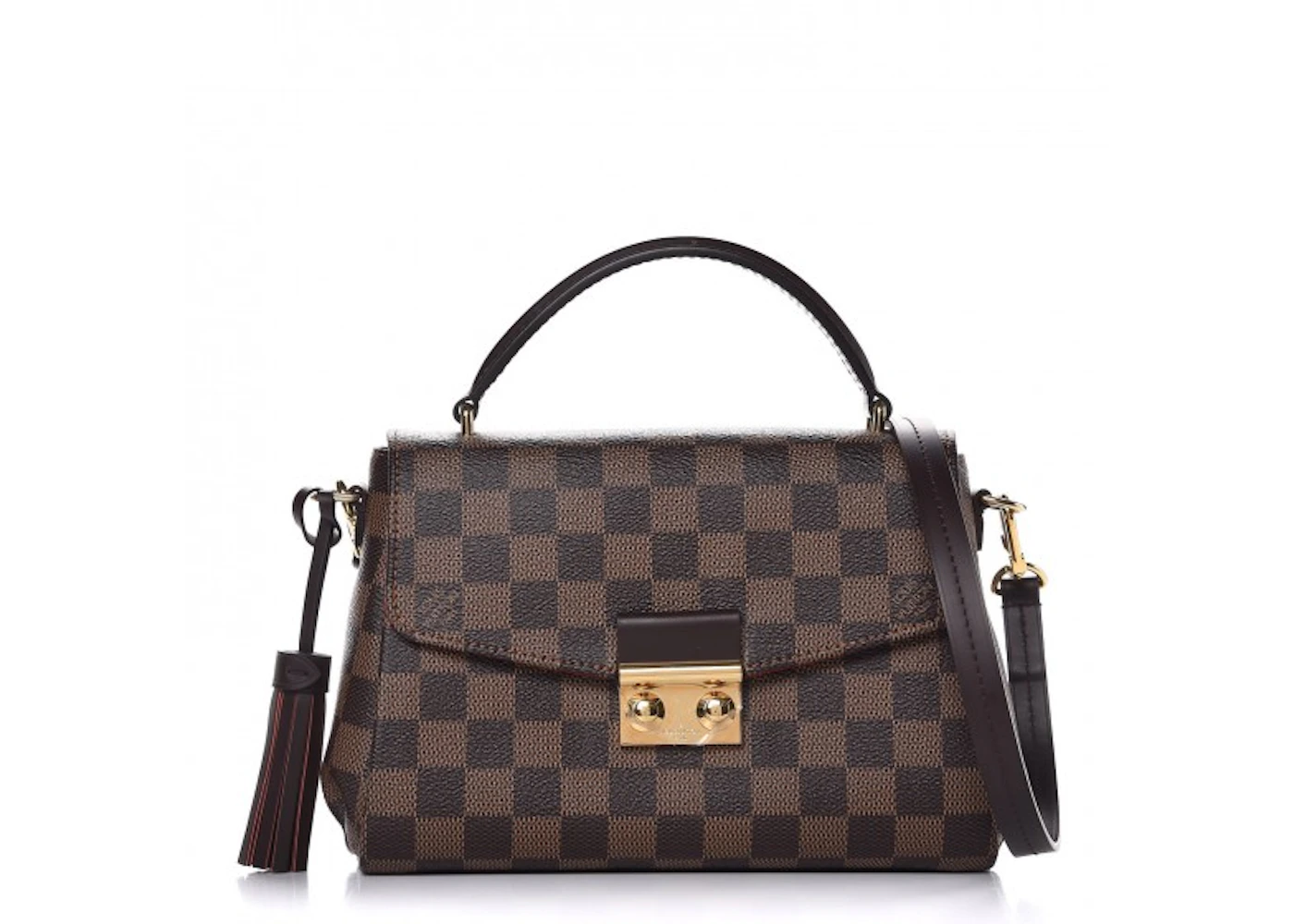 Leather Printed Louis_vuitton_croisette Brown, Size: 7*10 Inch