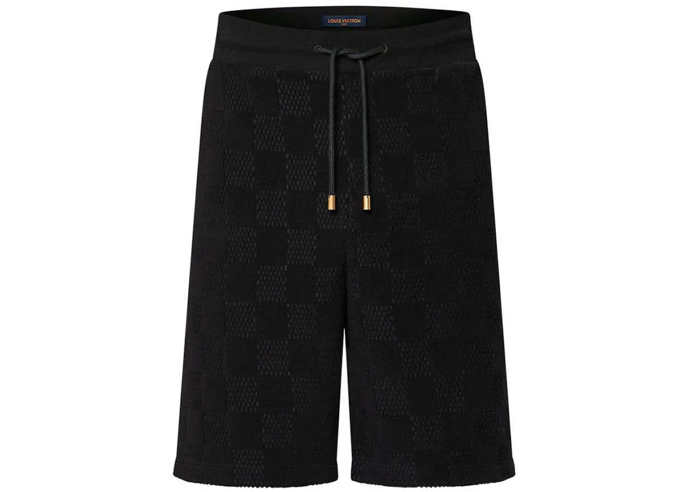 Louis Vuitton Damier French Terry Cotton Shorts Meteorite Men's