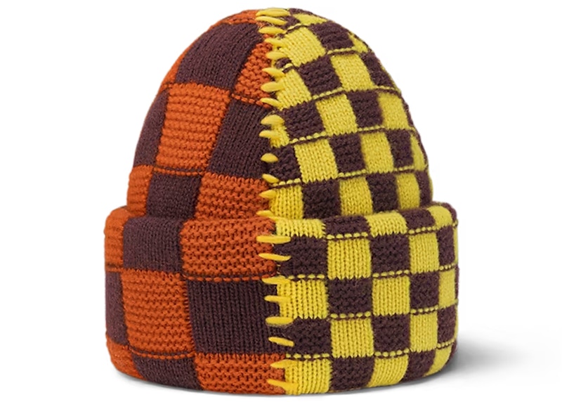 Louis Vuitton Damier Pop Split Beanie Yellow/Red in Wool US