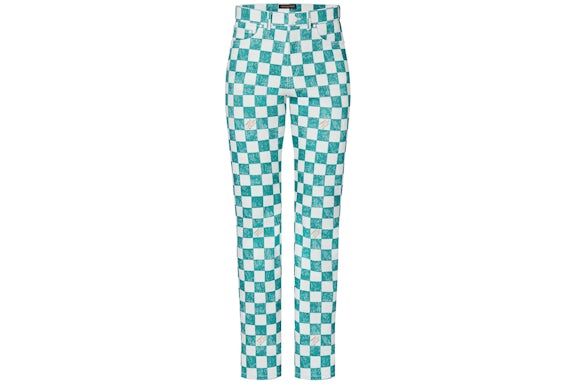 Louis Vuitton Damier Regular Denim Pants Ocean