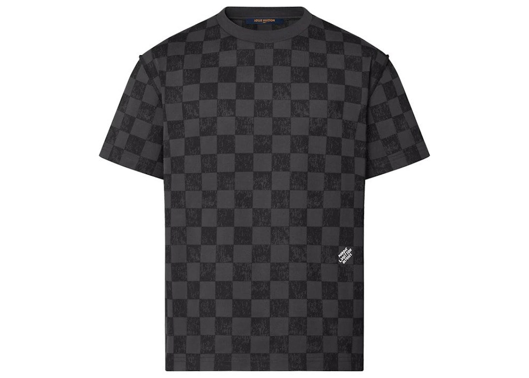 Pre-owned Louis Vuitton Damier T-shirt Dark Grey