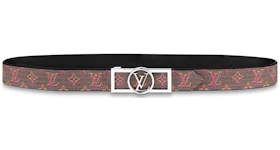 Louis Vuitton Dauphine Reversible Belt Monogram LV Pop 25MM Pink/Black