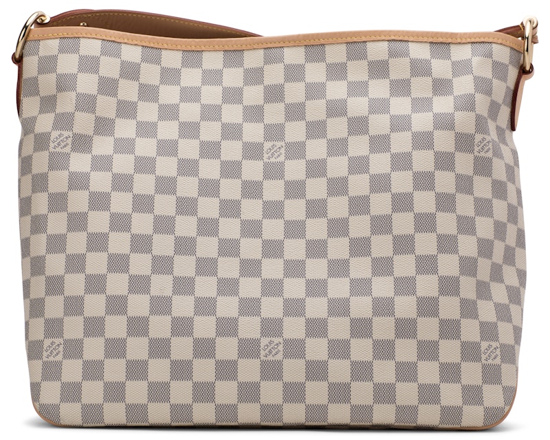 Louis Vuitton Delightful Damier Azur Rose Ballerine MM Ivorie Grey