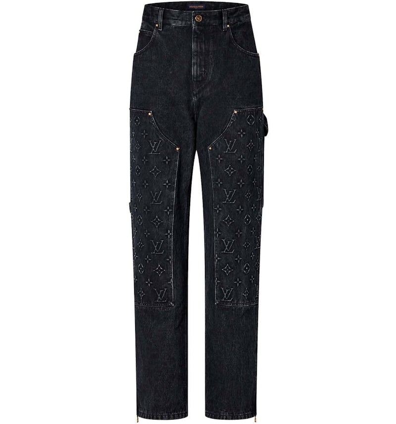 Louis Vuitton Denim Carpenter Jean Negro Hombre FW23 US
