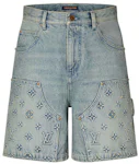Louis Vuitton Denim Carpenter Shorts Blue