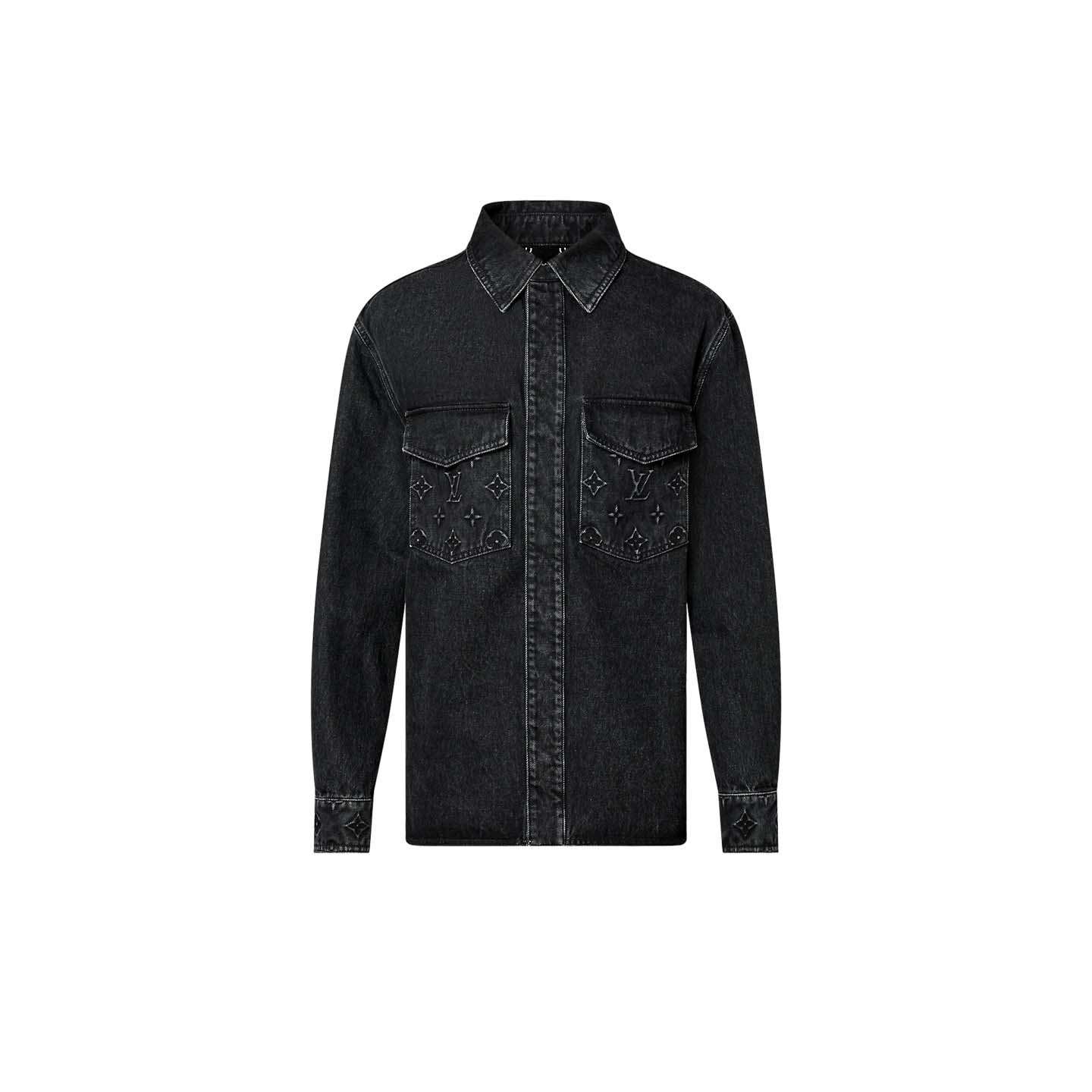 Louis Vuitton Denim Overshirt Black Men's - FW23 - US