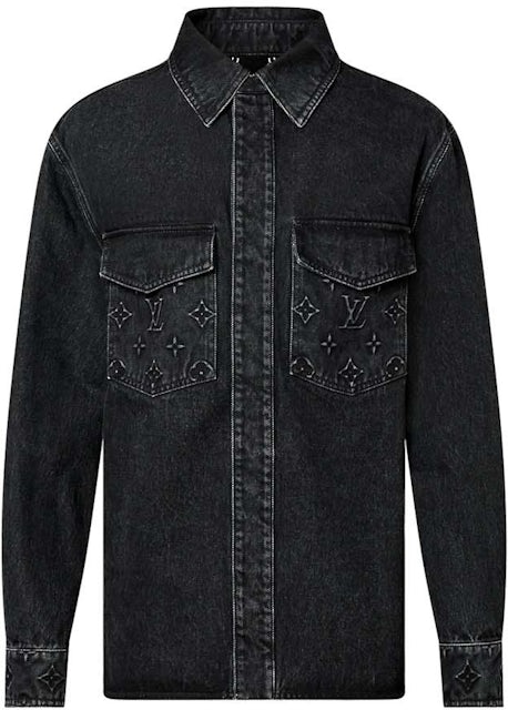 Louis Vuitton Denim Overshirt Black Men's - FW23 - US