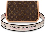 Diane leather crossbody bag Louis Vuitton Brown in Leather - 27273841