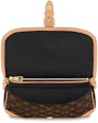 Diane leather crossbody bag Louis Vuitton Brown in Leather - 38020315