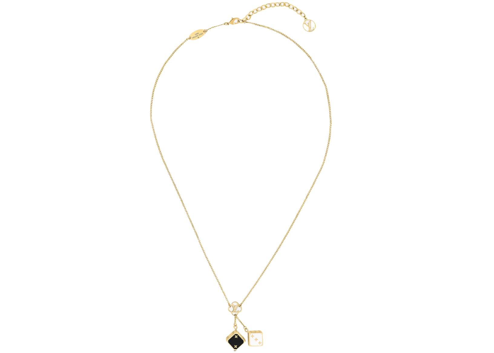 Louis Vuitton Dice Necklace Game On in Metal with Gold-tone - US