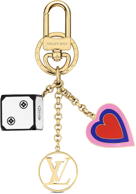 Louis Vuitton Dice and Heart Bag Charm and Key Holder Game On in Metal with  Gold-tone - US