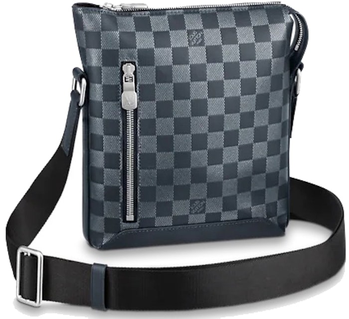 Authentic Louis Vuitton Grey Damier Infini Leather Discovery BB Messenger  Crossbody Bag