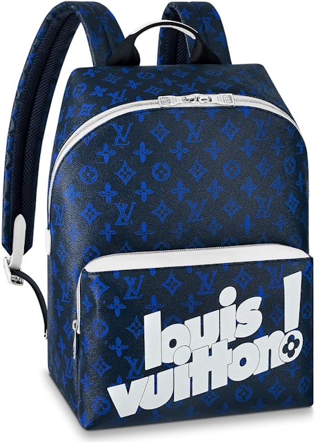 Louis Vuitton Discovery Backpack Monogram Blue in Coated Canvas - US