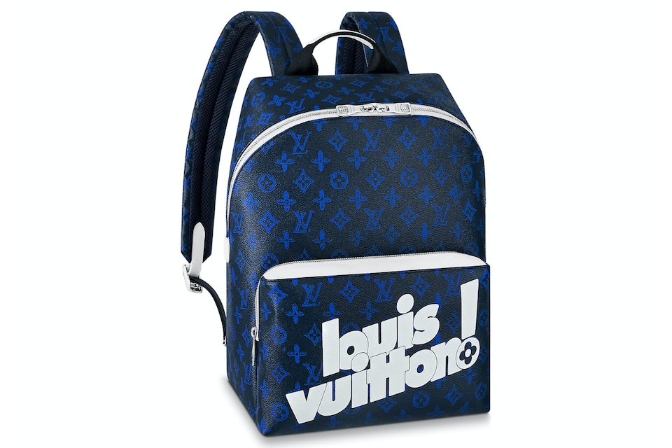 Louis Vuitton Discovery Backpack Monogram Blue in Coated Canvas - US