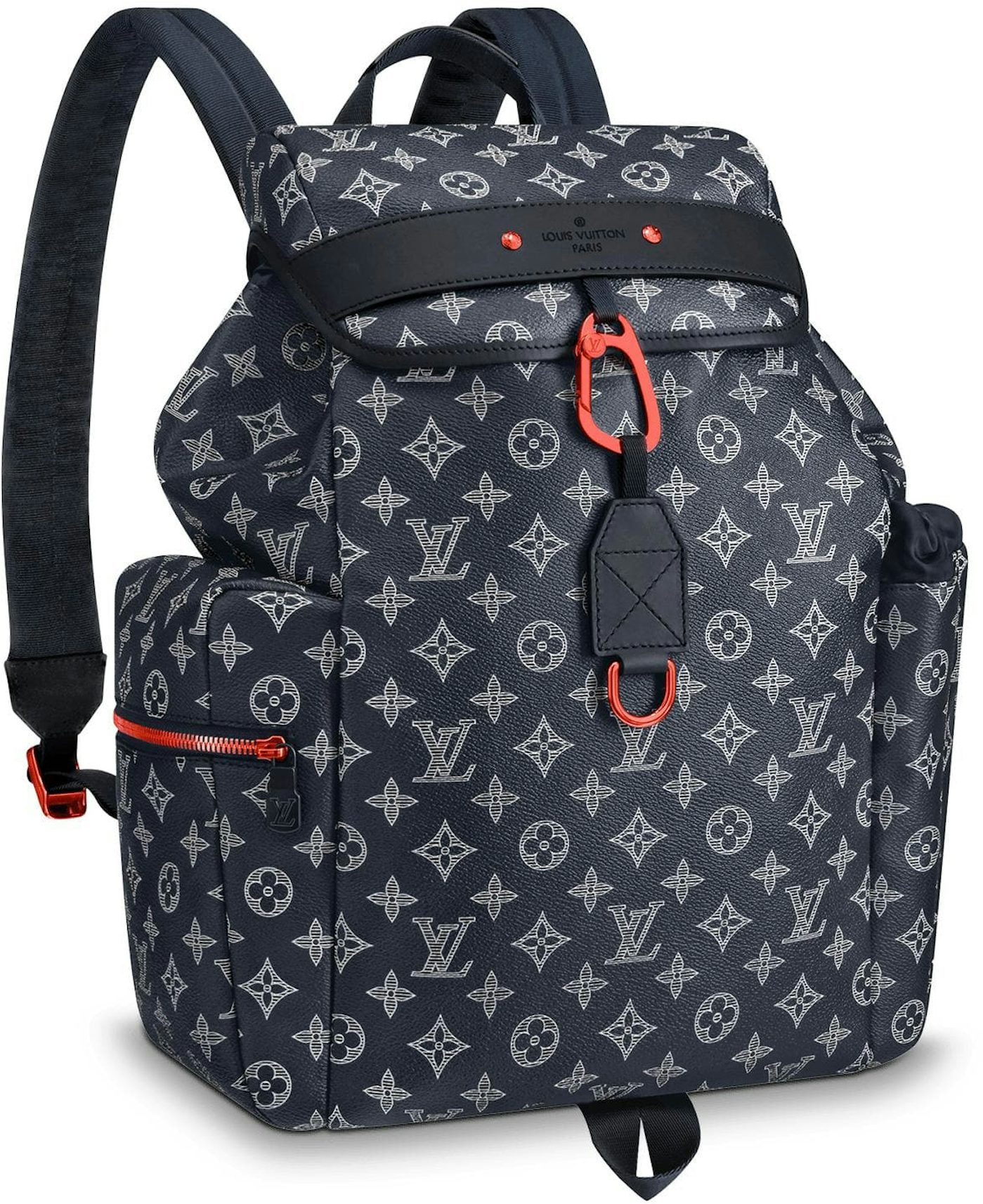 Navy Monogram Canvas Discovery Backpack