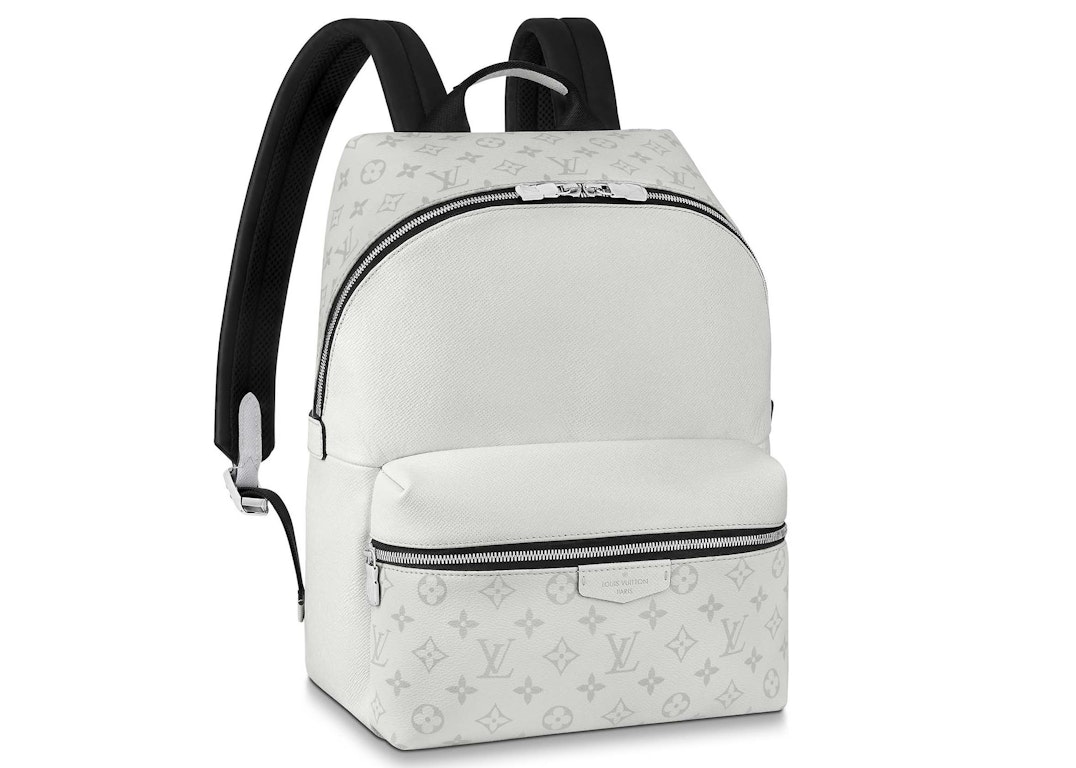 Louis Vuitton Chalk White Canvas Backpack Bag (Pre-Owned)