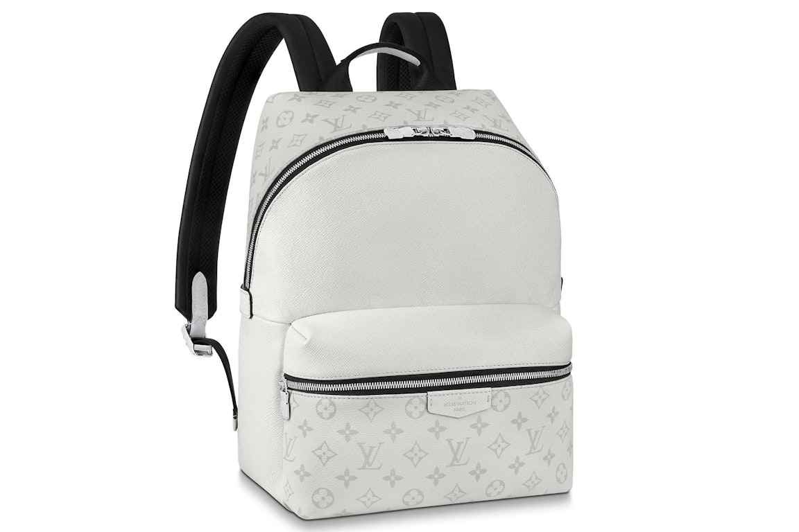 Pre-owned Louis Vuitton Discovery Backpack Optic White