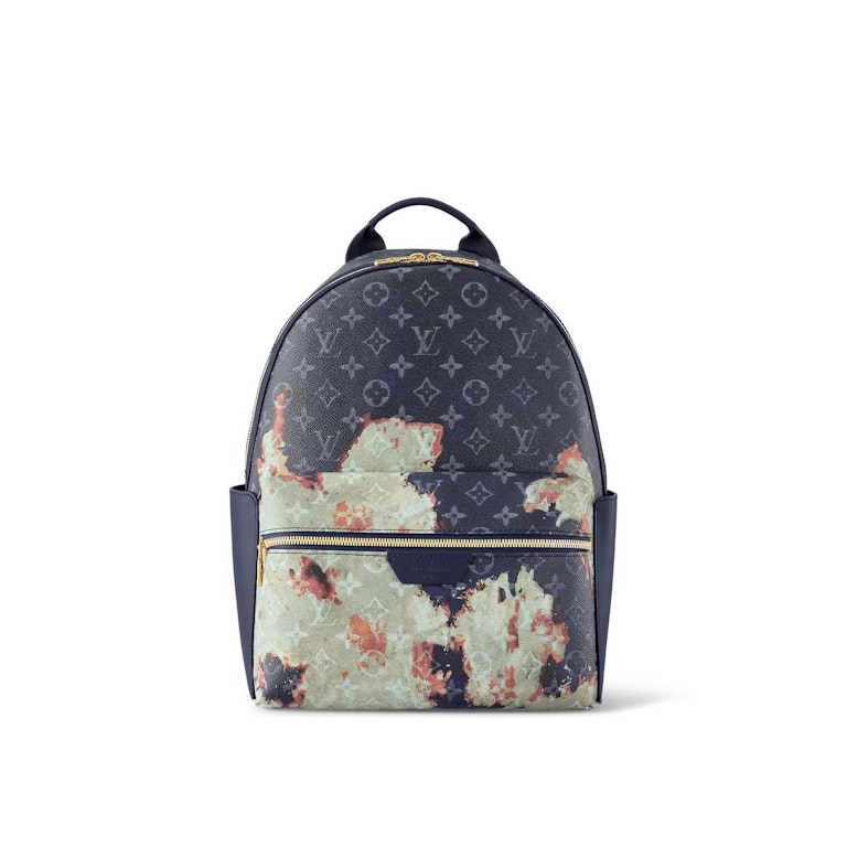 Pre-owned Louis Vuitton Discovery Backpack Pm Ink Blue