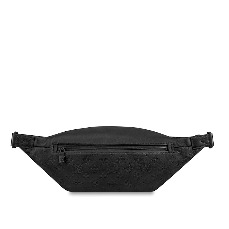 Louis Vuitton Discovery Bumbag Monogram Shadow Black in Calfskin