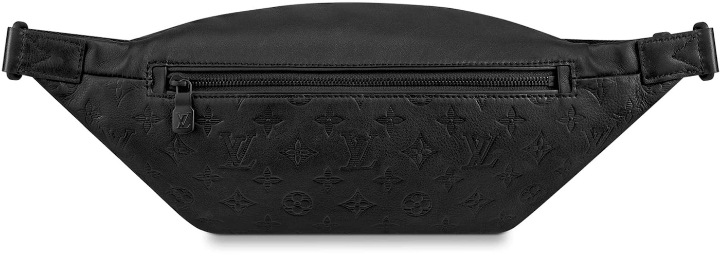 Louis Vuitton Discovery Bumbag Monogram Shadow Black in Calfskin ...