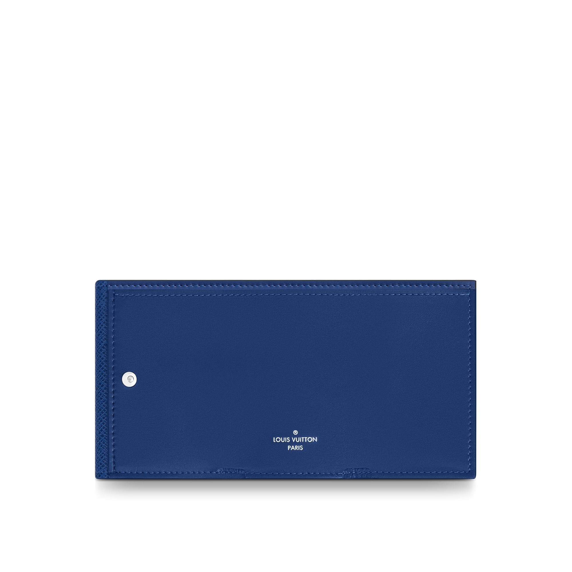 Louis Vuitton Discovery Compact Wallet Monogram Pacific Taiga Blue 