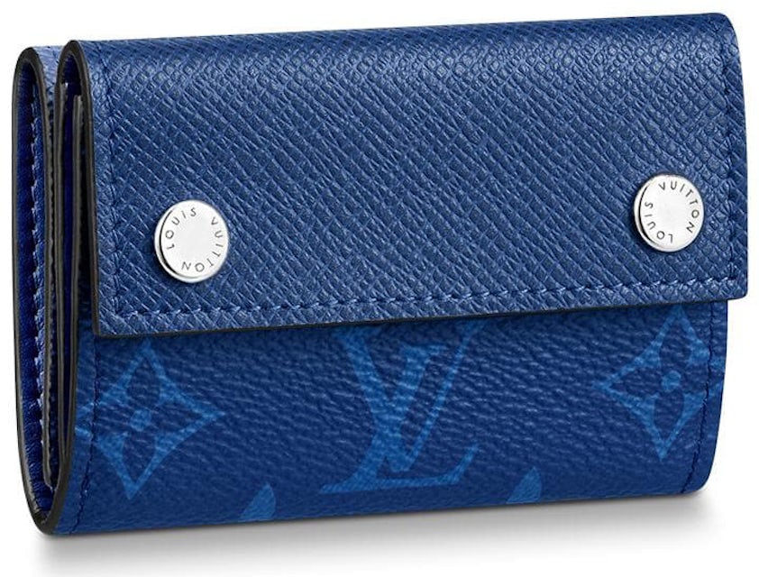 Louis Vuitton Coin Card Holder Monogram Pacific Taiga Blue