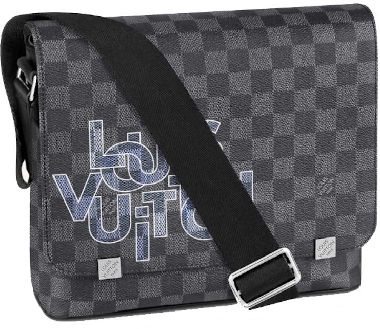Louis Vuitton District Messenger PM Damier Graphite in Coated Canvas with  Silver-tone - MX