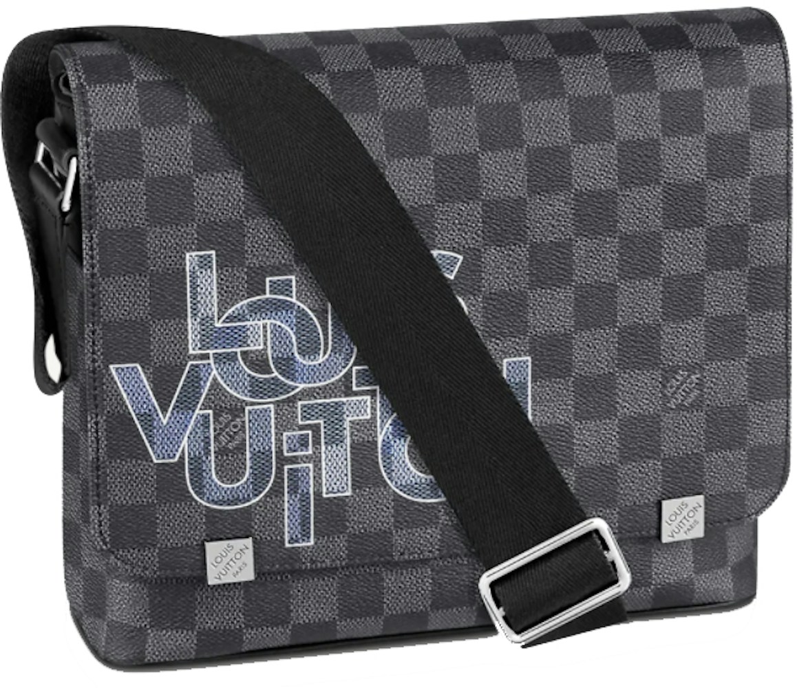 Louis Vuitton District Messenger PM Damier Graphite in Coated with